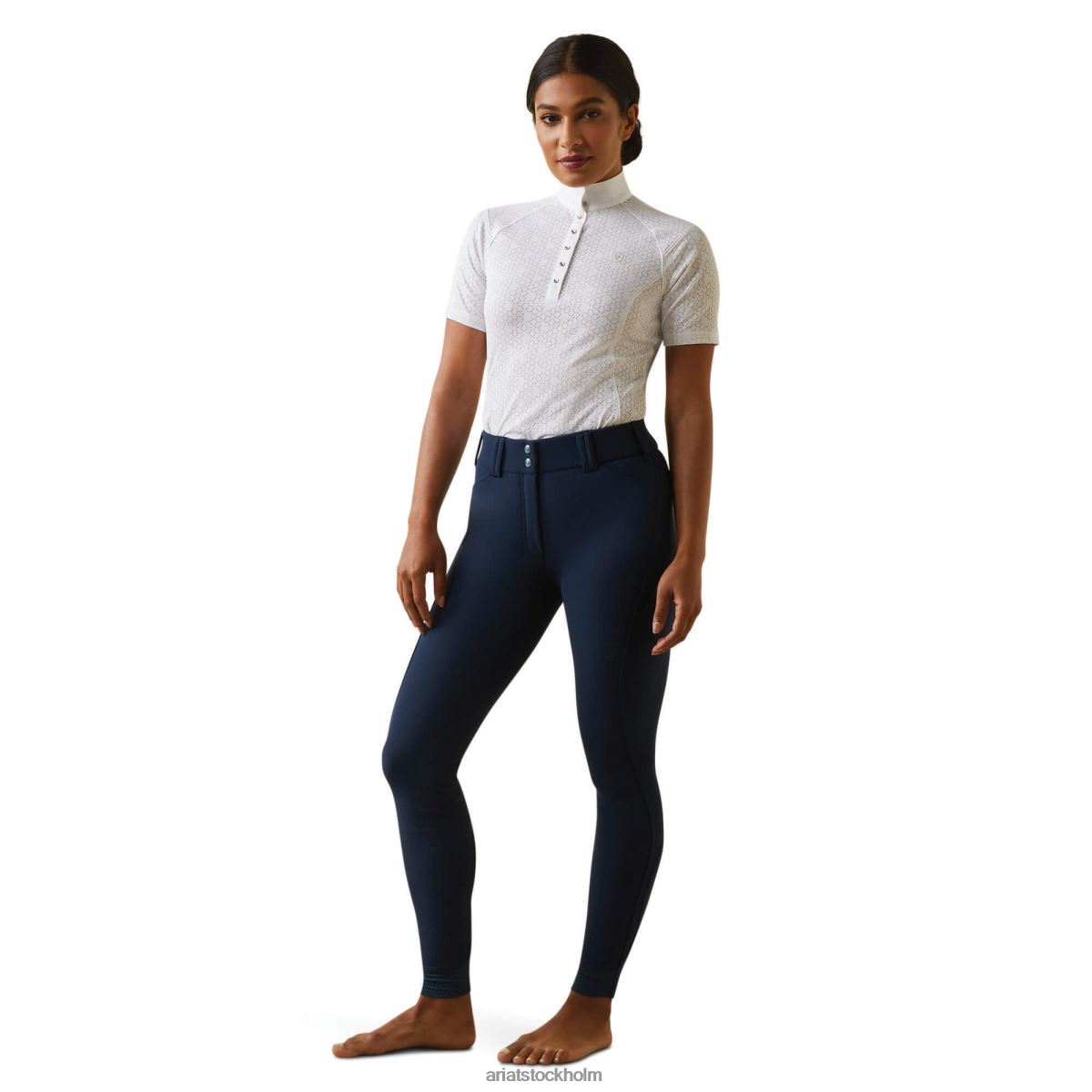 bottnar Ariat tri faktor grepp knä patch ridbyxa djup petroleum kvinnor F04843657
