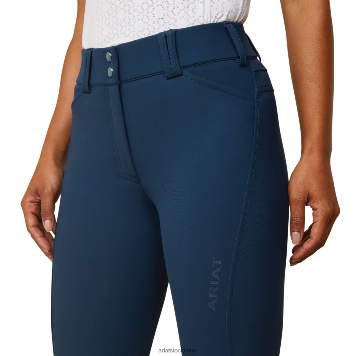 bottnar Ariat tri faktor grepp knä patch ridbyxa djup petroleum kvinnor F04843657