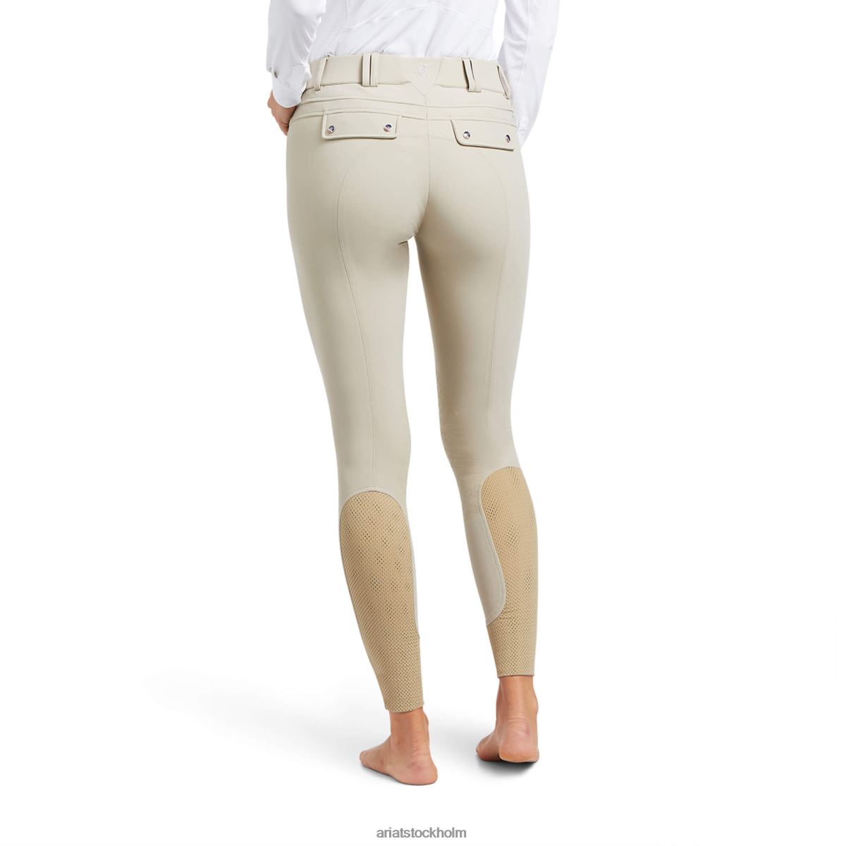 bottnar Ariat tri faktor grepp knä patch ridbyxa solbränna kvinnor F04842731