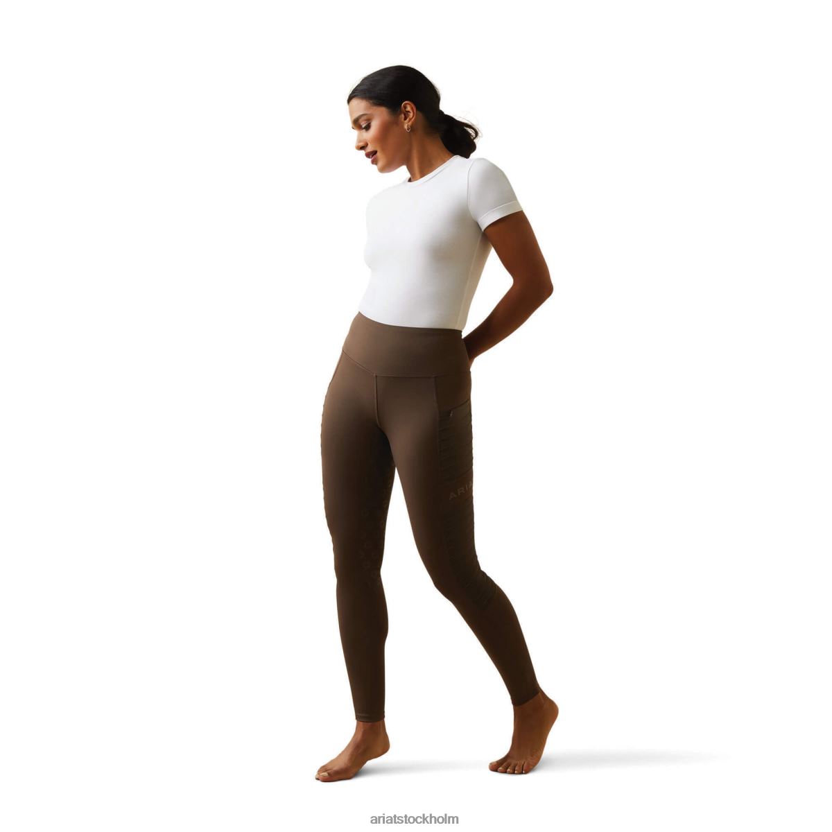 bottnar Ariat eos moto full seat tight banyan bark kvinnor F04842635