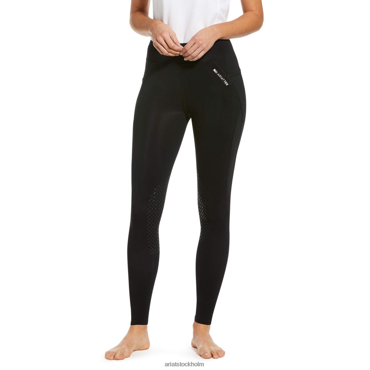 bottnar Ariat råda isolerade knä patch tätt svart reflex kvinnor F04842756