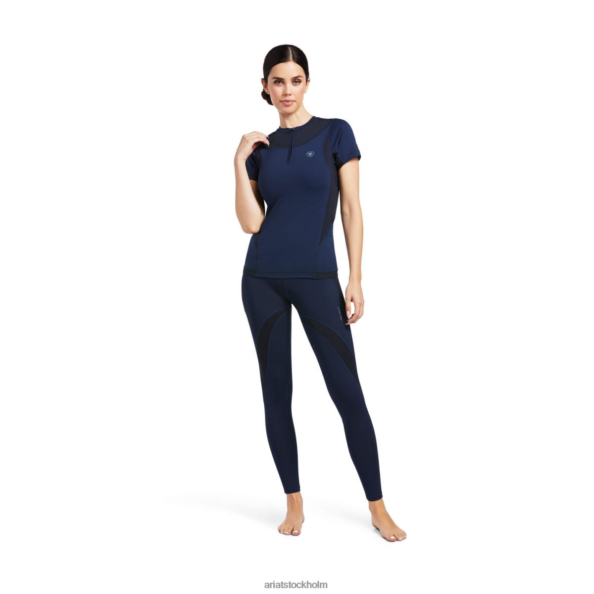 bottnar Ariat uppstigning halvt grepp tätt Marin kvinnor F04842699