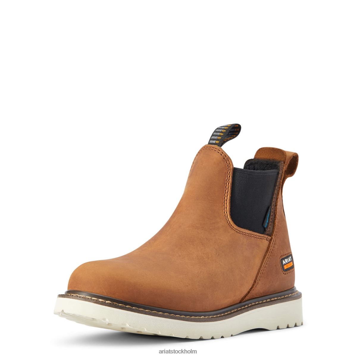 Skodon Ariat armeringsjärn wedge chelsea vattentät arbetsstövel åldrad honung kvinnor F04842387
