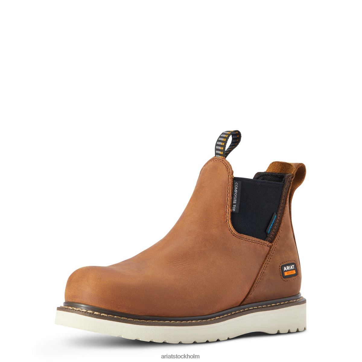 Skodon Ariat armeringsjärn wedge chelsea vattentät komposit tå arbetsstövel åldrad honung kvinnor F04842380