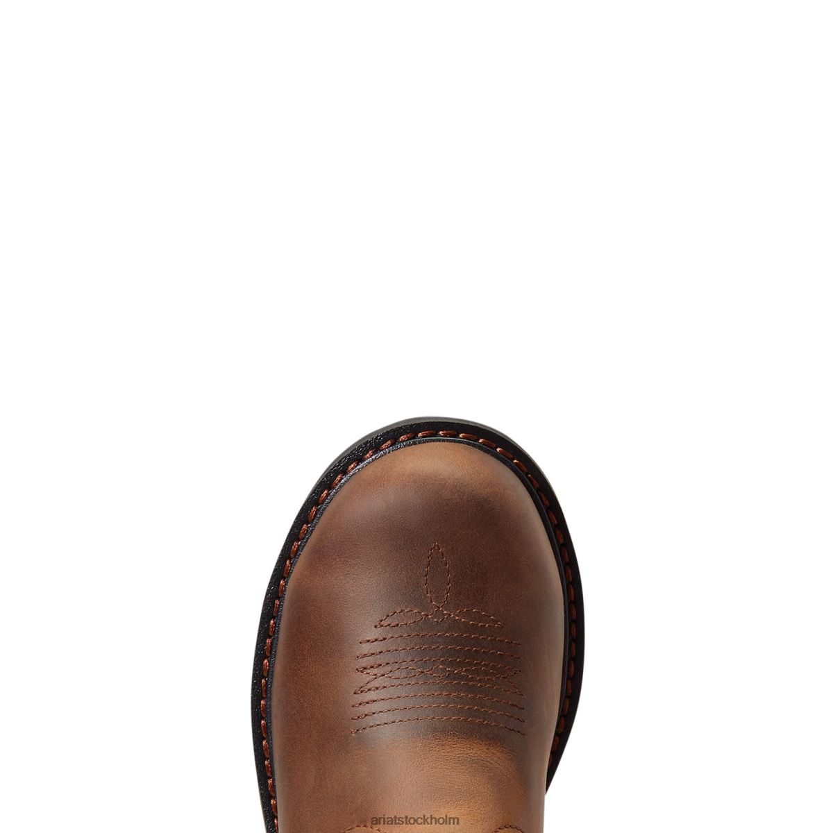 Skodon Ariat fatbaby arbete pådragbar ståltå arbetsstövel bedrövad brun kvinnor F04842251