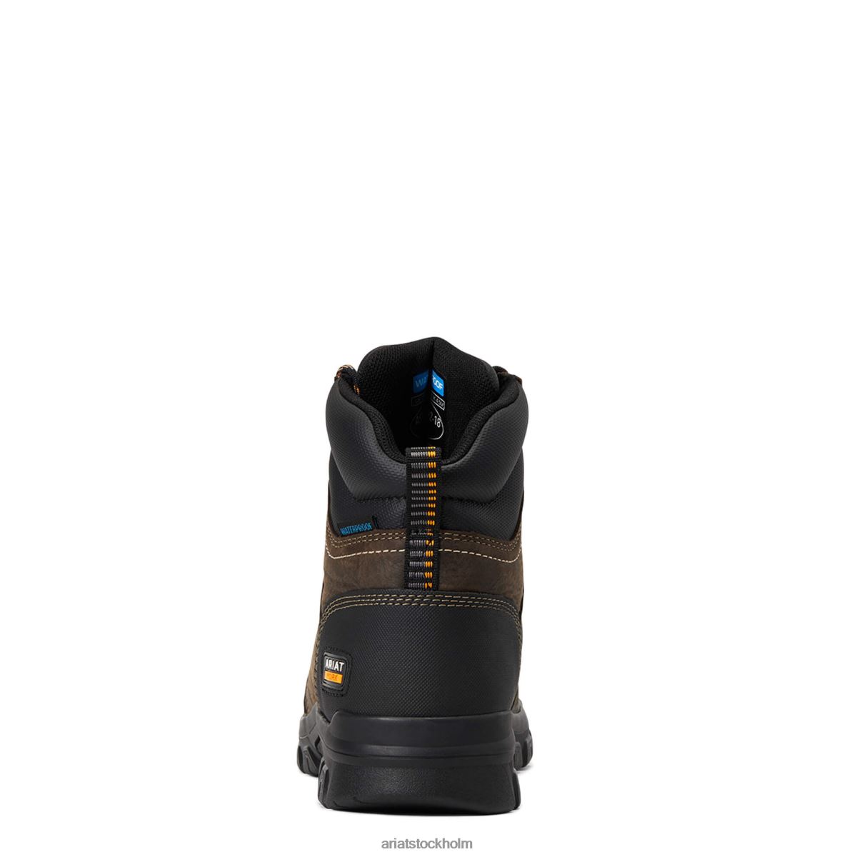 Skodon Ariat trampfast 6\" vattentät ståltå arbetsstövel mörkbrun kvinnor F04842382