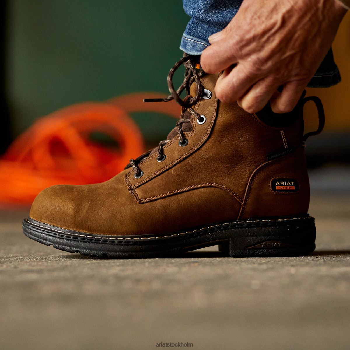 Skodon Ariat terräng vattentät stövel bedrövad brun kvinnor F04842203