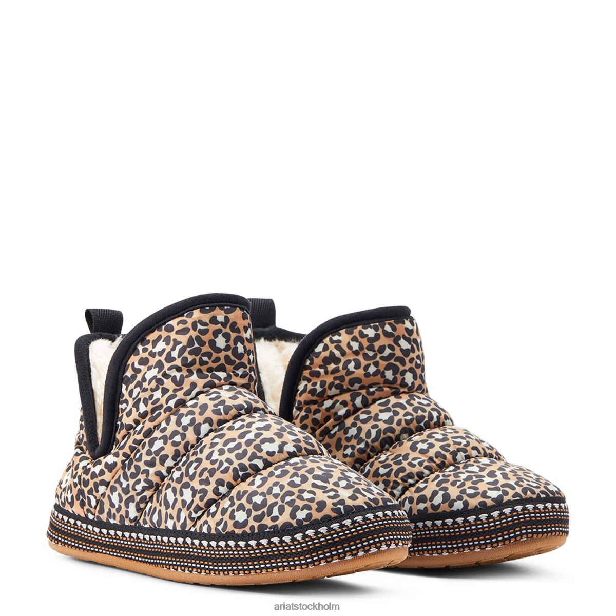 Skodon Ariat crius tofflor solbrunt leopardtryck kvinnor F04842501