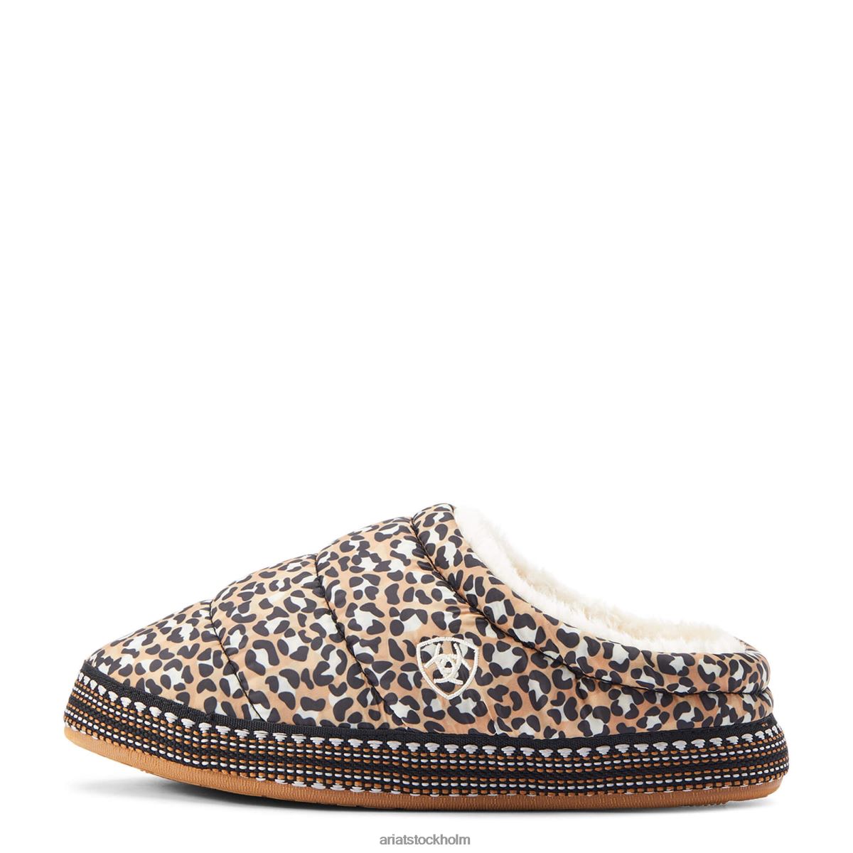 Skodon Ariat crius träsko toffel solbrunt leopardtryck kvinnor F04842499