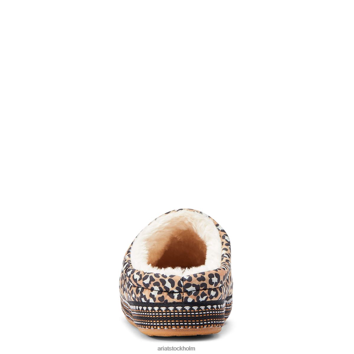 Skodon Ariat crius träsko toffel solbrunt leopardtryck kvinnor F04842499
