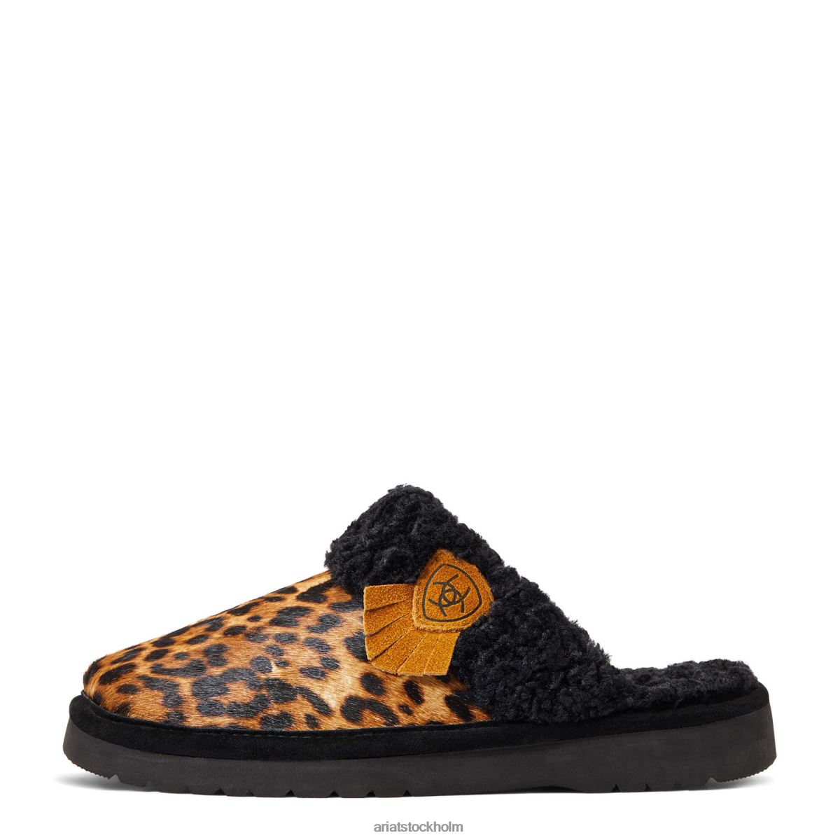 Skodon Ariat jackie square toe toffel gepard hår på kvinnor F04842476