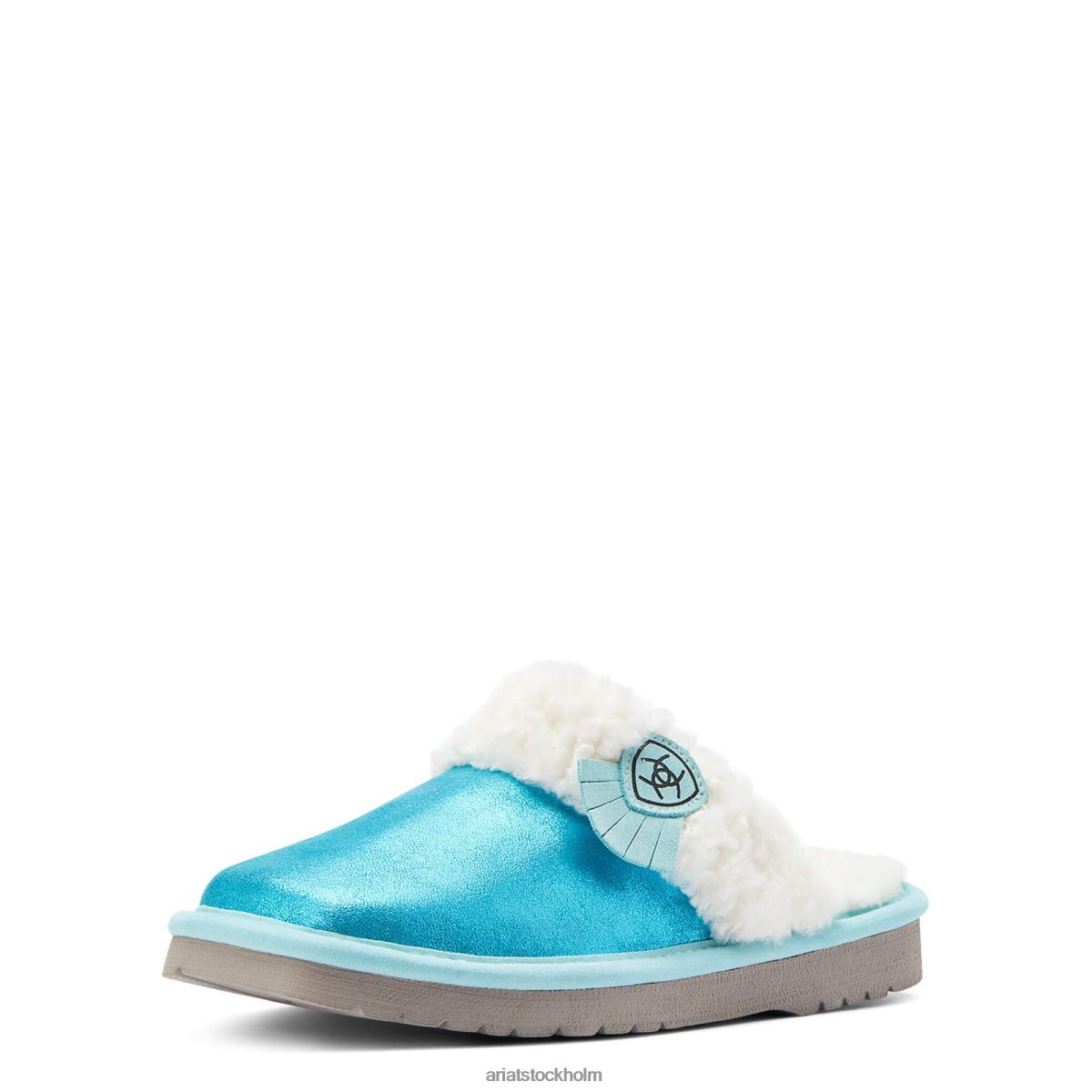 Skodon Ariat jackie square toe toffel metallisk turkos kvinnor F04842481