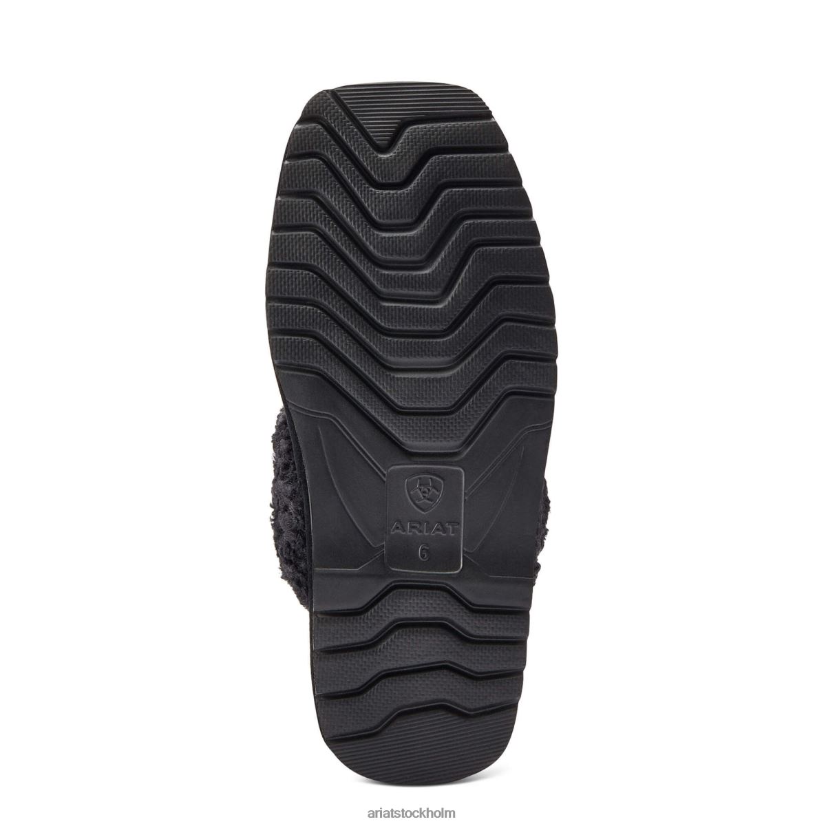 Skodon Ariat jackie square toe toffel svart guld hår på kvinnor F04842488