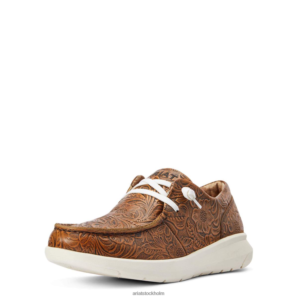 Skodon Ariat hej 2 brun blommig relief kvinnor F04842413