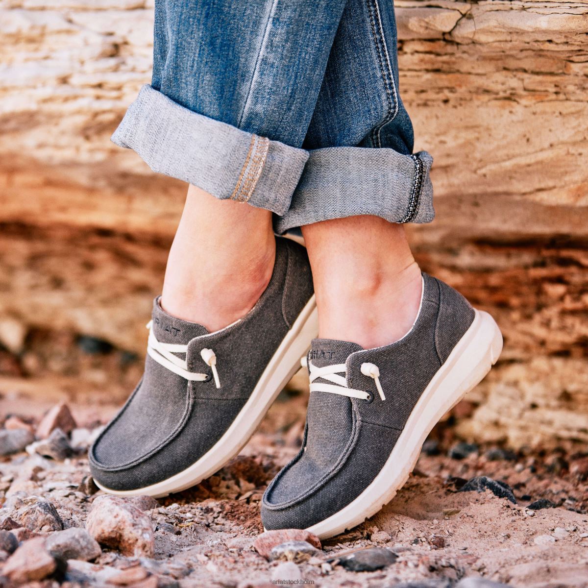 Skodon Ariat hej 2 tvättad svart kvinnor F04842406