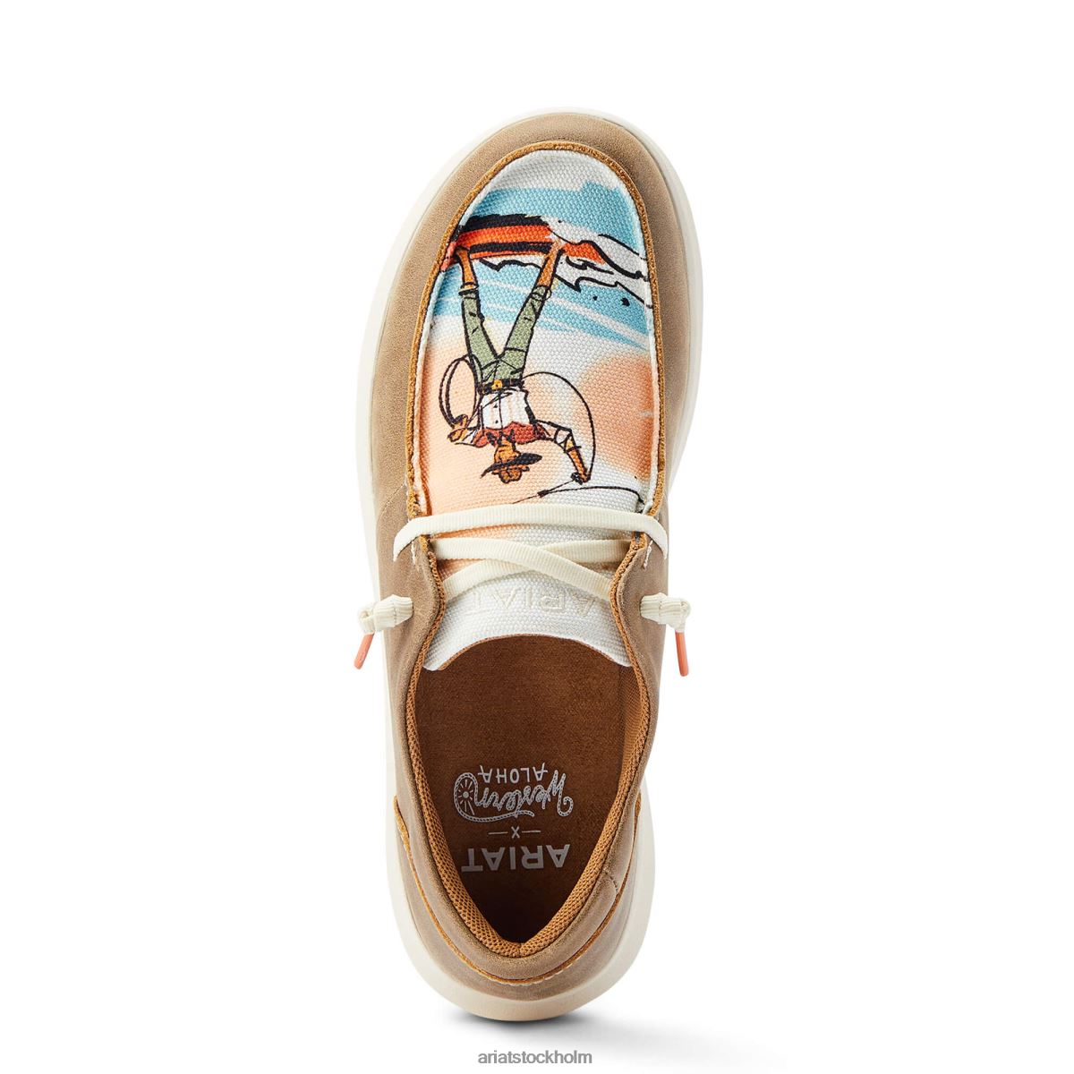 Skodon Ariat hilo western aloha brun bombplan kvinnor F04842470