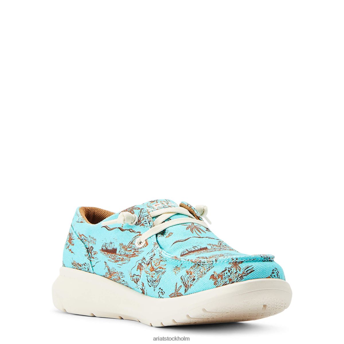 Skodon Ariat hilo western aloha turkos paniolotryck kvinnor F04842460