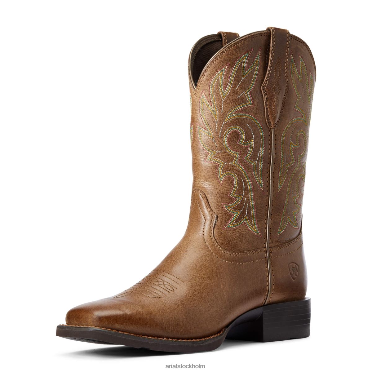 Skodon Ariat boskap driva western boot dammig brun kvinnor F04842111