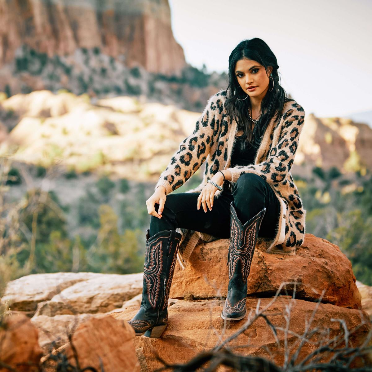 Skodon Ariat casanova western stövel Brooklyn svart kvinnor F04842087