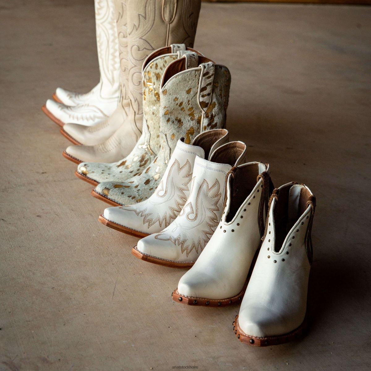 Skodon Ariat dixon western stövel blanco kvinnor F04842198