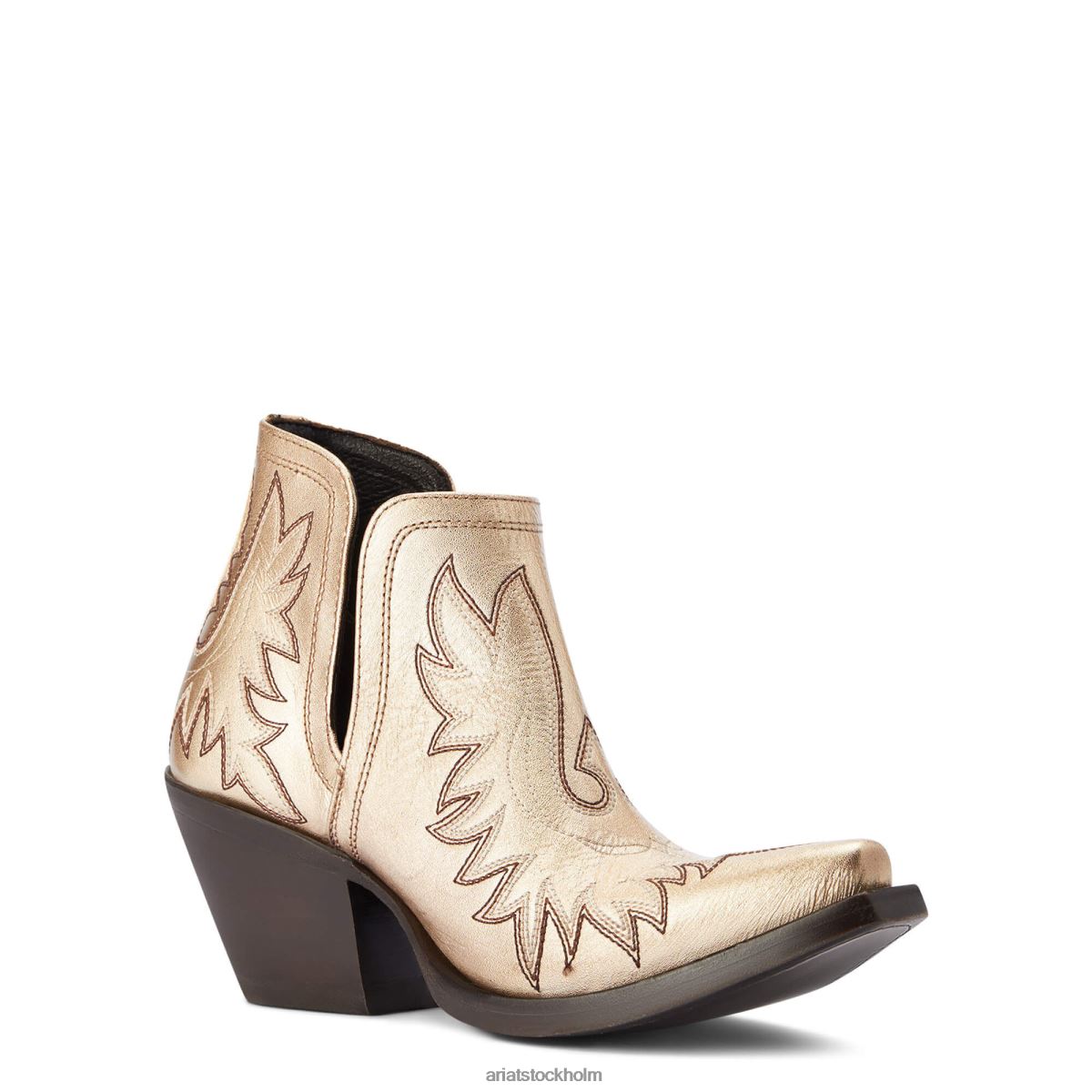 Skodon Ariat dixon western stövel guld spänne kvinnor F04842205