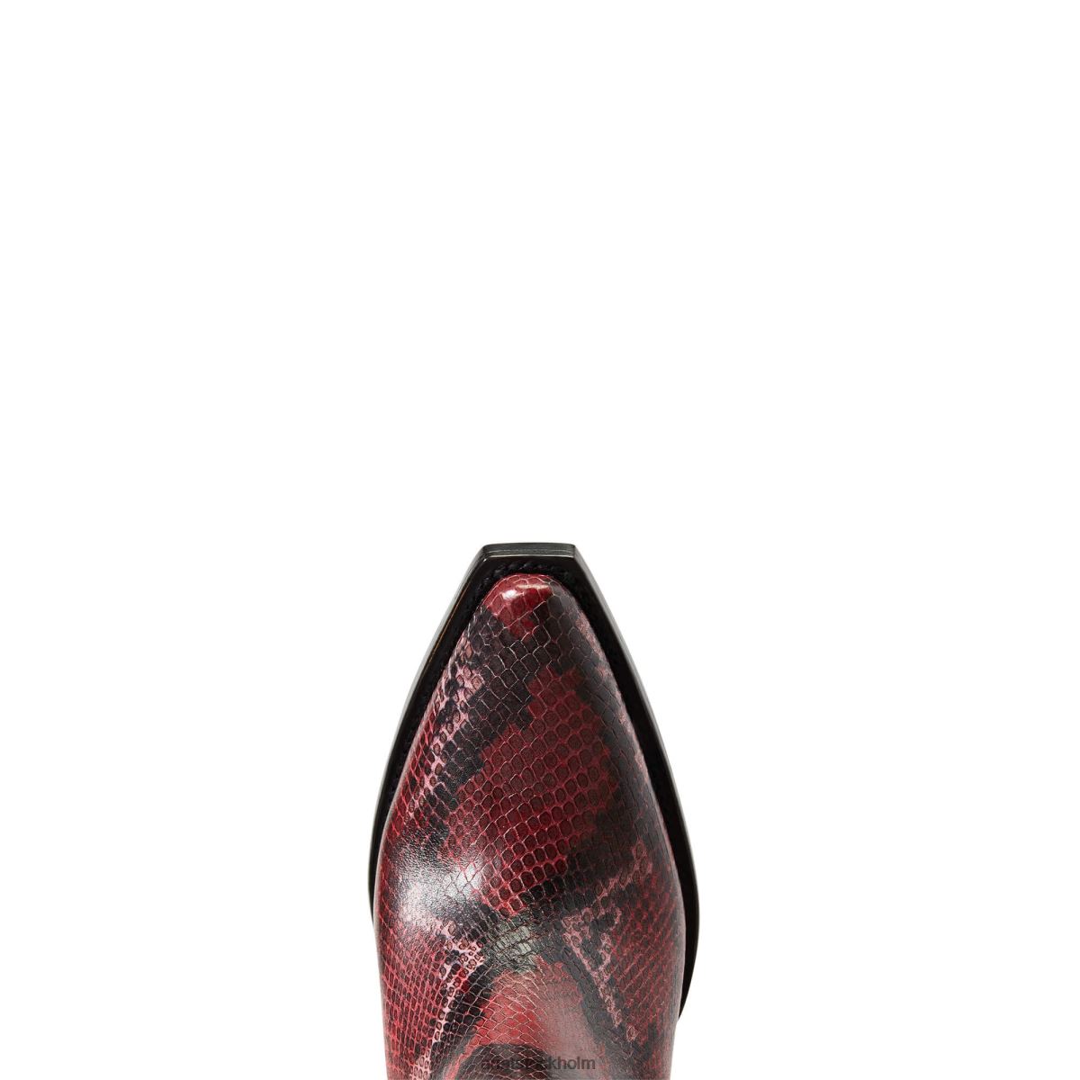 Skodon Ariat dixon western stövel röd orm kvinnor F04842217