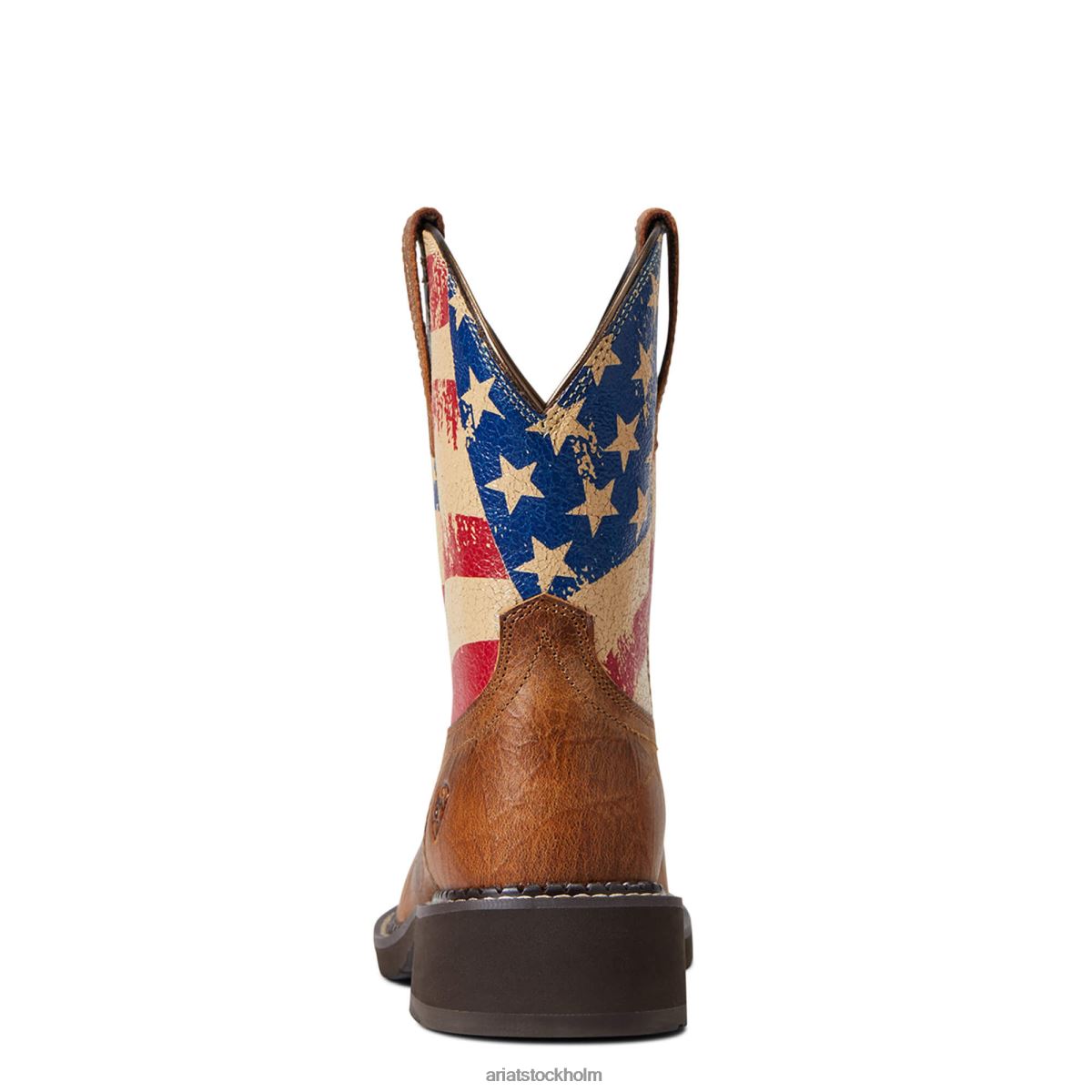 Skodon Ariat fatbaby heritage patriot western boot krackelerad gurkmeja kvinnor F04842263