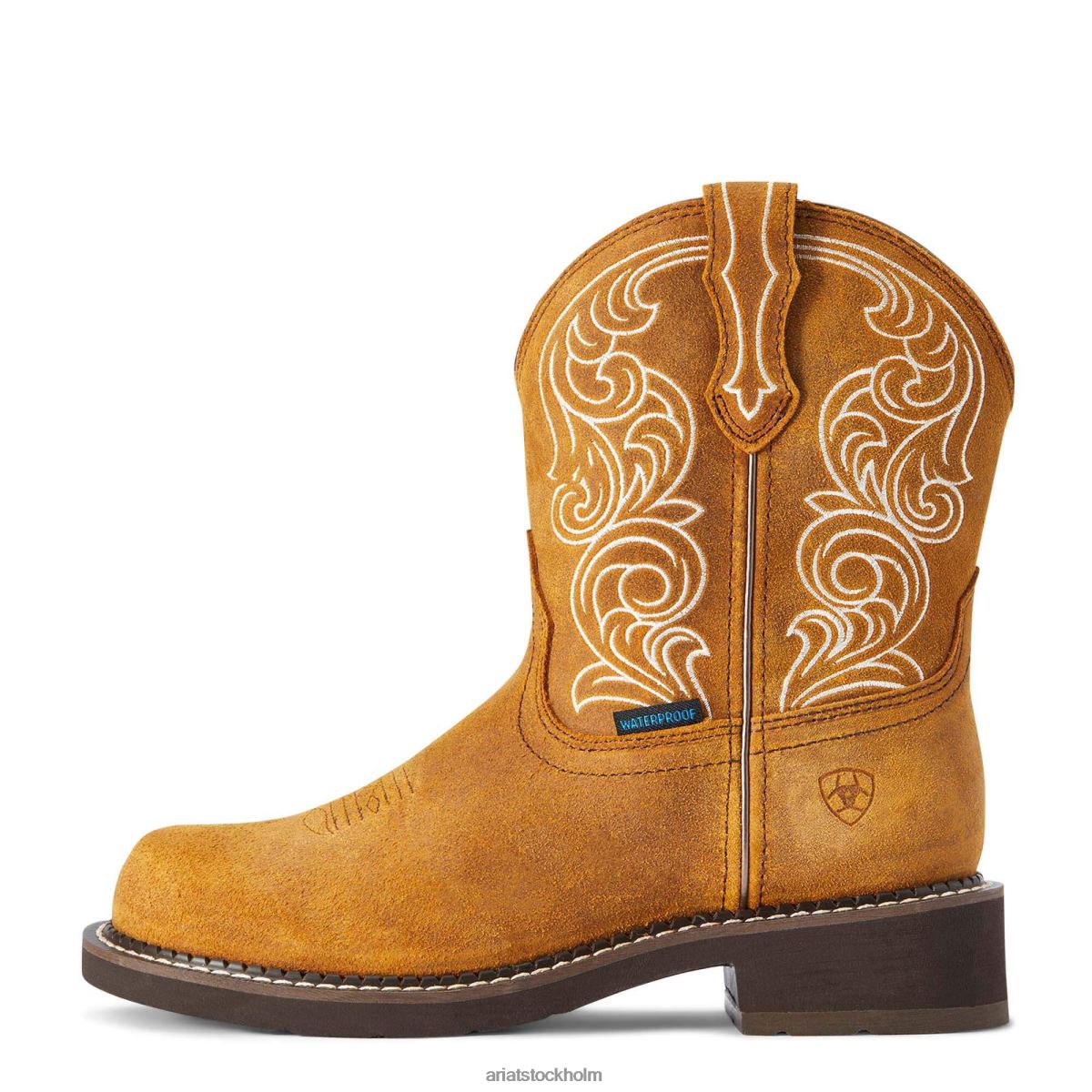Skodon Ariat fatbaby heritage vattentät westernstövel ingefära krydda kvinnor F04842258