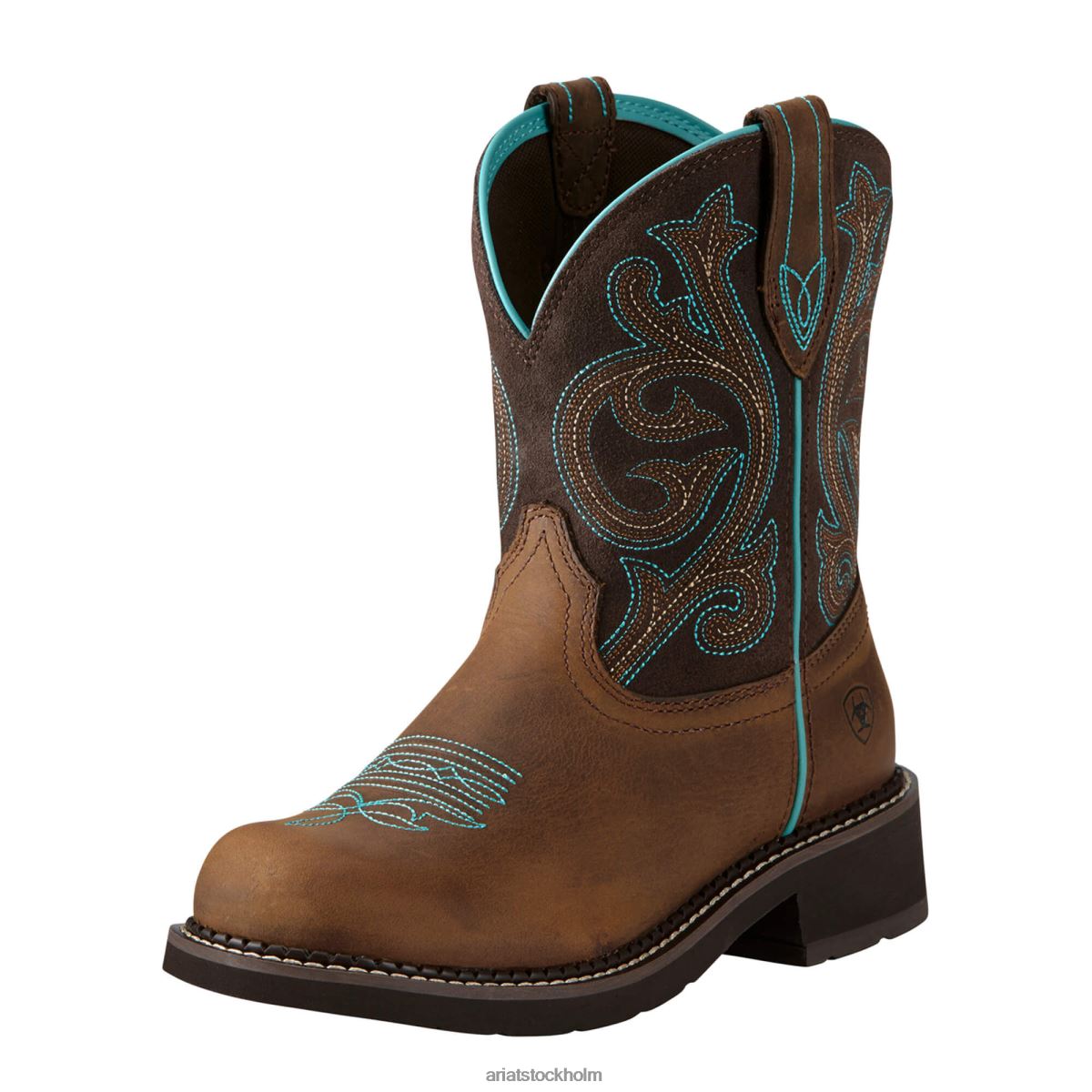 Skodon Ariat fatbaby heritage westernstövel distressed brown/fudge kvinnor F04842150