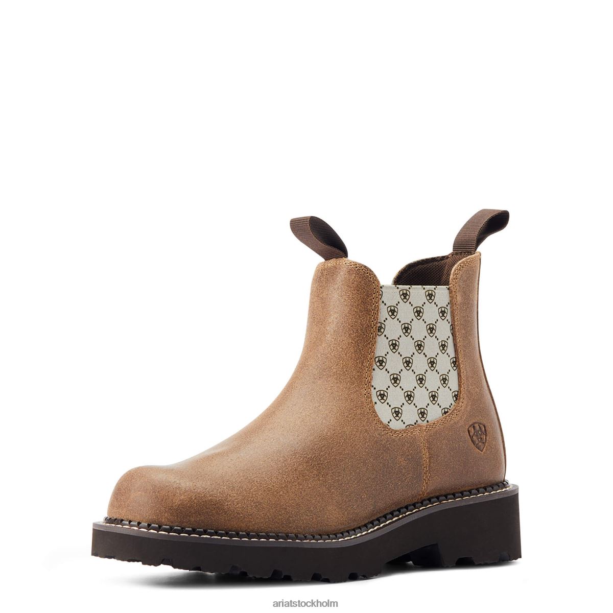 Skodon Ariat fatbaby twin gore westernstövel antik mockamocka kvinnor F04842234