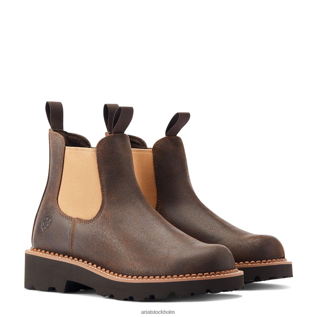 Skodon Ariat fatbaby twin gore westernstövel sliten hickory kvinnor F04842216