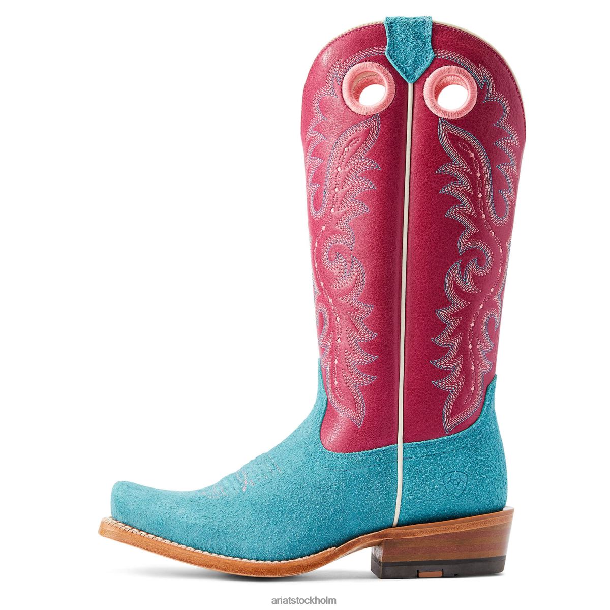 Skodon Ariat futurity boon western stövel himmelsblå rakt igenom kvinnor F04842215