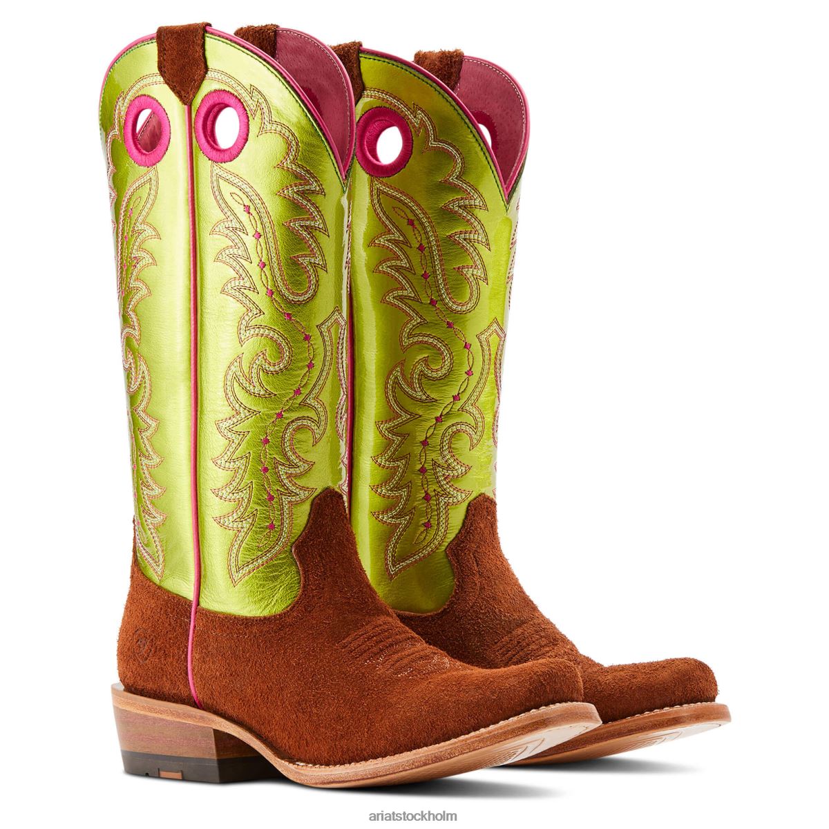 Skodon Ariat futurity boon western stövel konjak i stort sett kvinnor F04842224