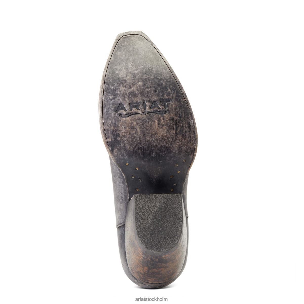 Skodon Ariat hasselbrun westernstövel naturligt bedrövad svart kvinnor F04842236