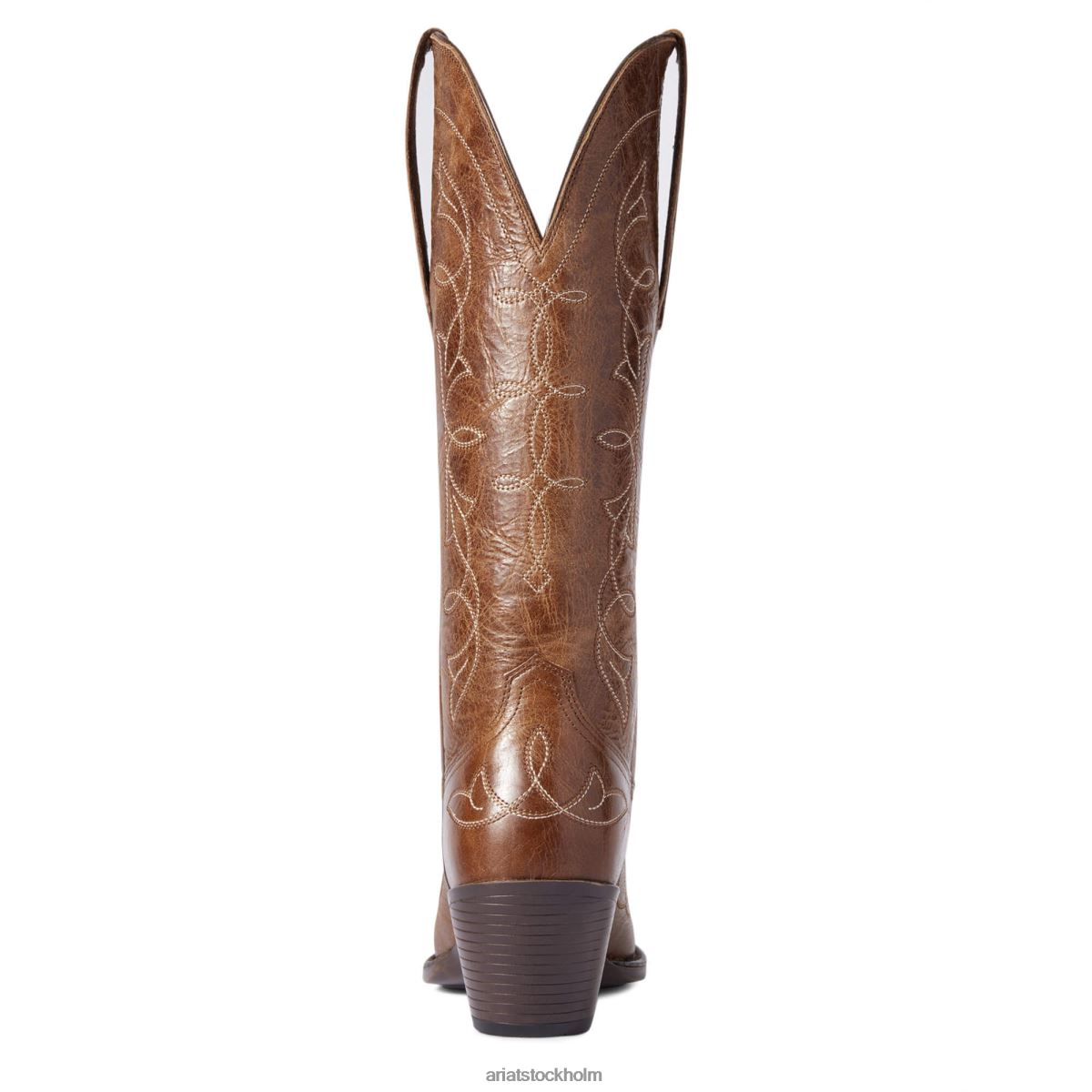 Skodon Ariat heritage d toe stretchfit westernstövel mörk solbränna kvinnor F04842168