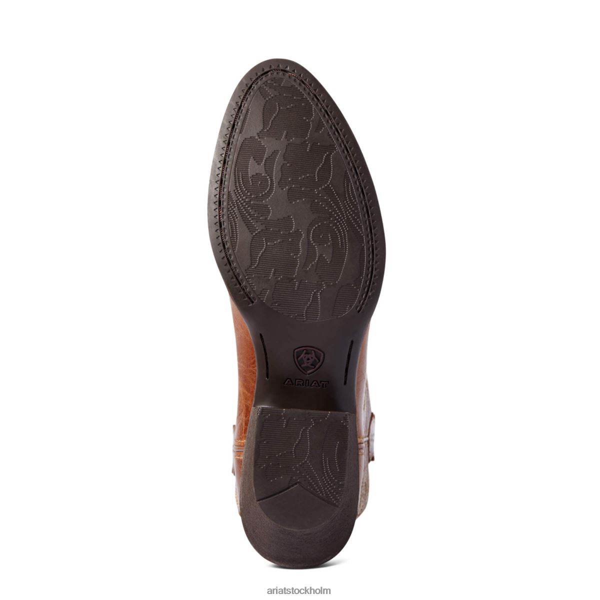 Skodon Ariat heritage r toe stretchfit westernstövel mörk solbränna kvinnor F04842133