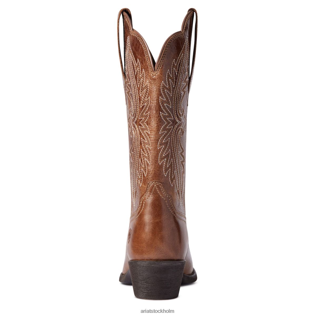 Skodon Ariat heritage r toe stretchfit westernstövel mörk solbränna kvinnor F04842133