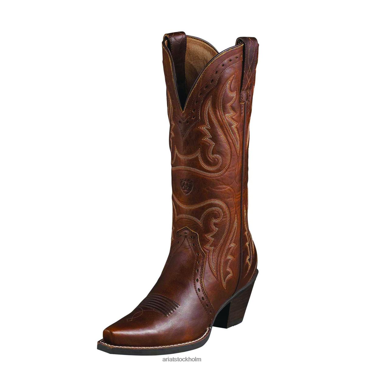 Skodon Ariat heritage western x toe westernstövel vintage carmel kvinnor F04842095