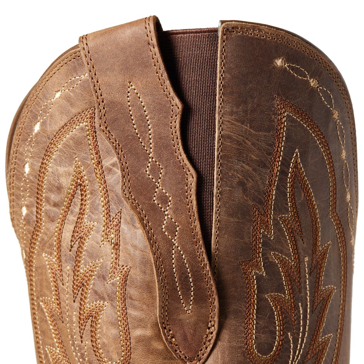 Skodon Ariat heritage x toe elastisk västernstövel för bred vad bedrövad brun kvinnor F04842079