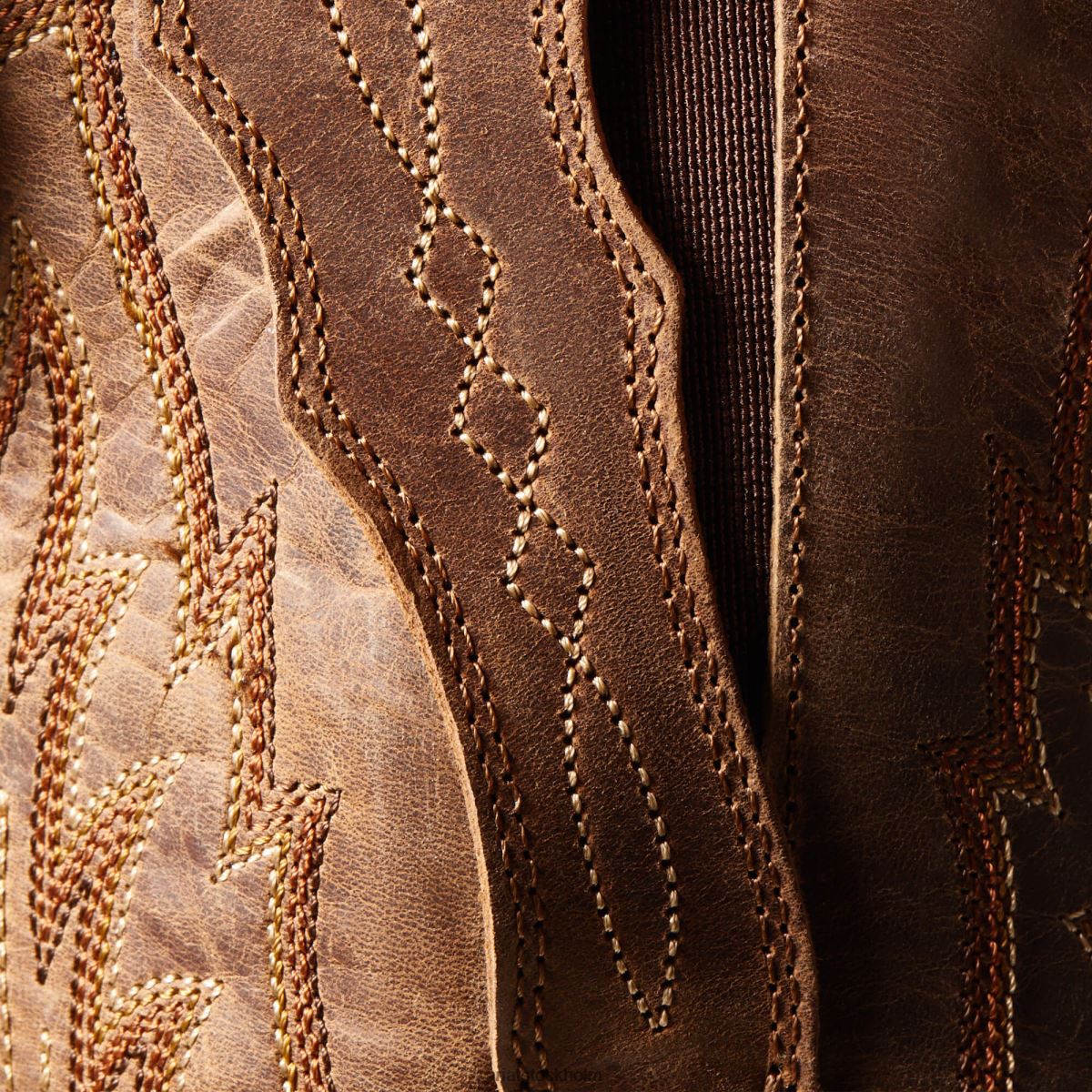 Skodon Ariat heritage x toe elastisk västernstövel för bred vad bedrövad brun kvinnor F04842079