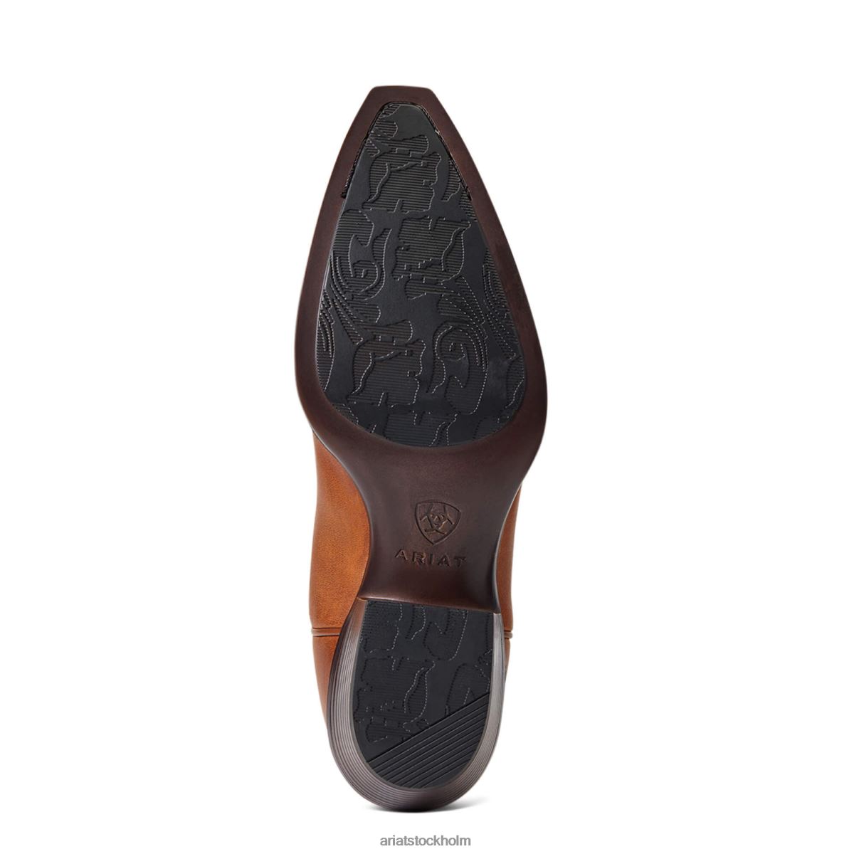 Skodon Ariat heritage x toe elastisk västernstövel för bred vad värdefull solbränna kvinnor F04842118