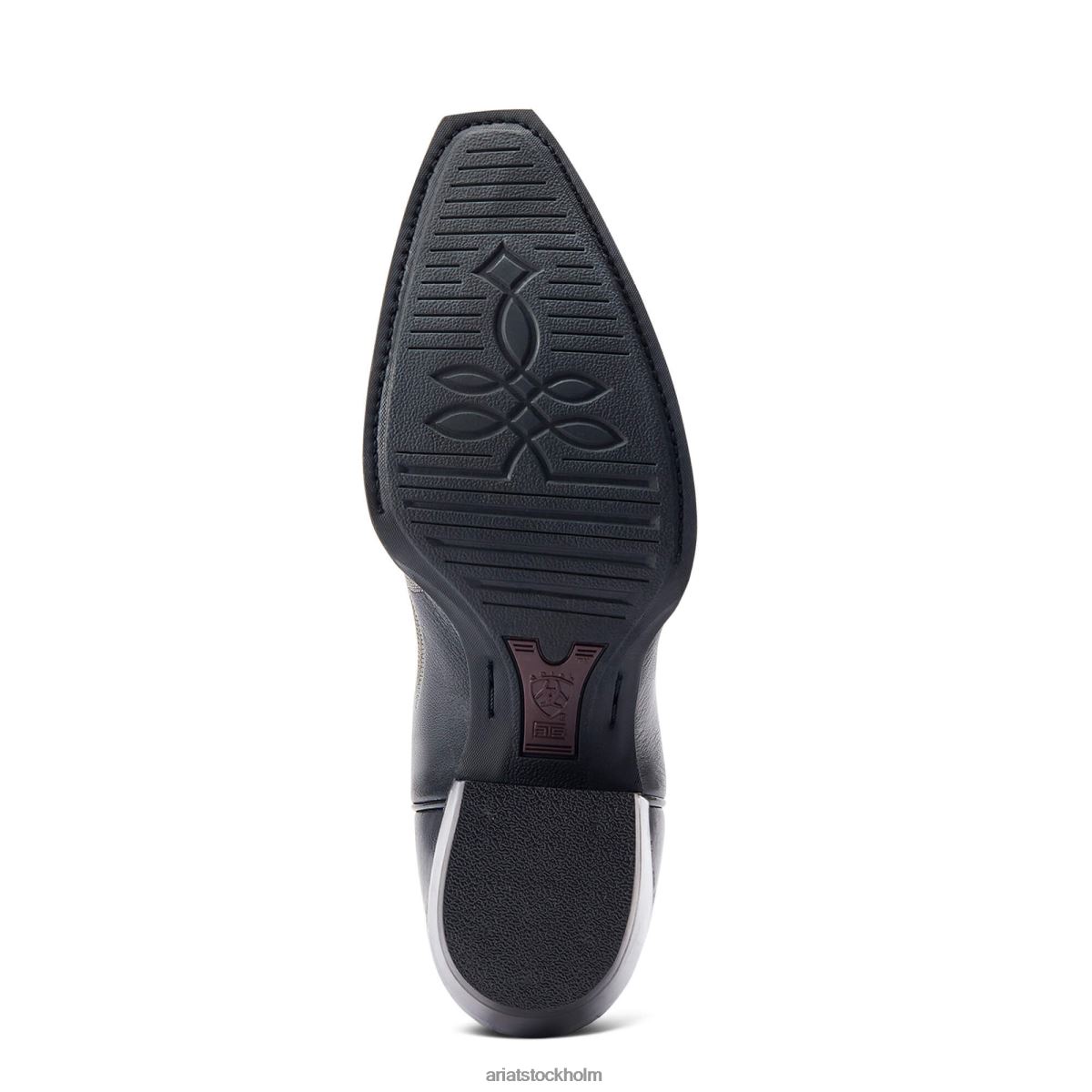 Skodon Ariat jennings stretchfit westernstövel svart deertan kvinnor F04842091