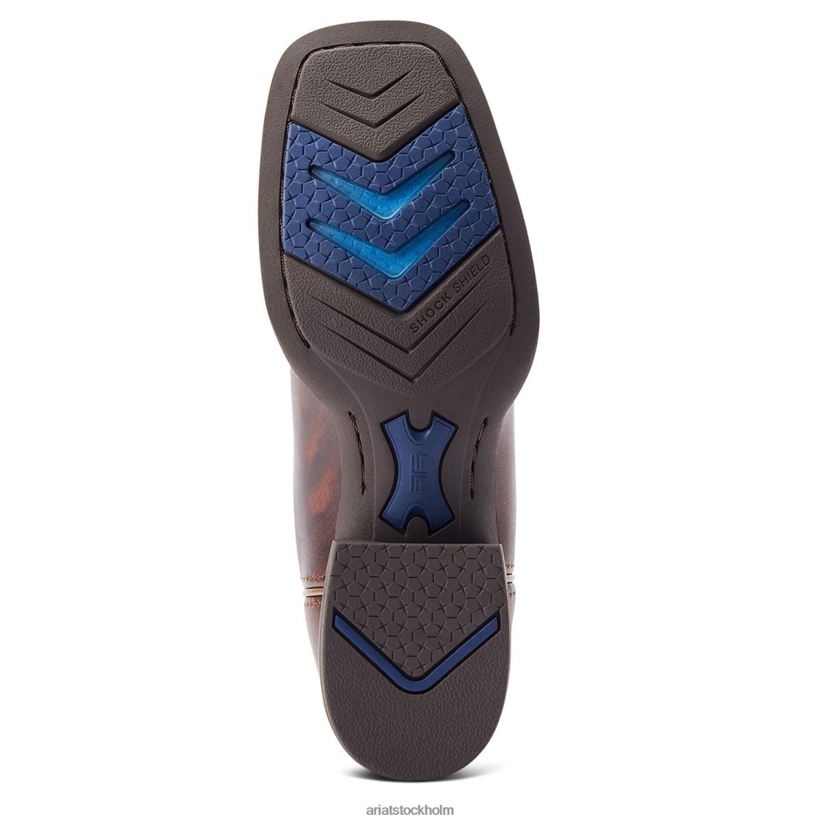 Skodon Ariat pinto venttek 360 grader westernstövel yukon brun kvinnor F04842280