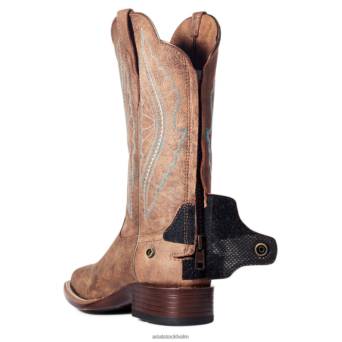 Skodon Ariat primetime ez zip western stövel tygrum brun kvinnor F04842232