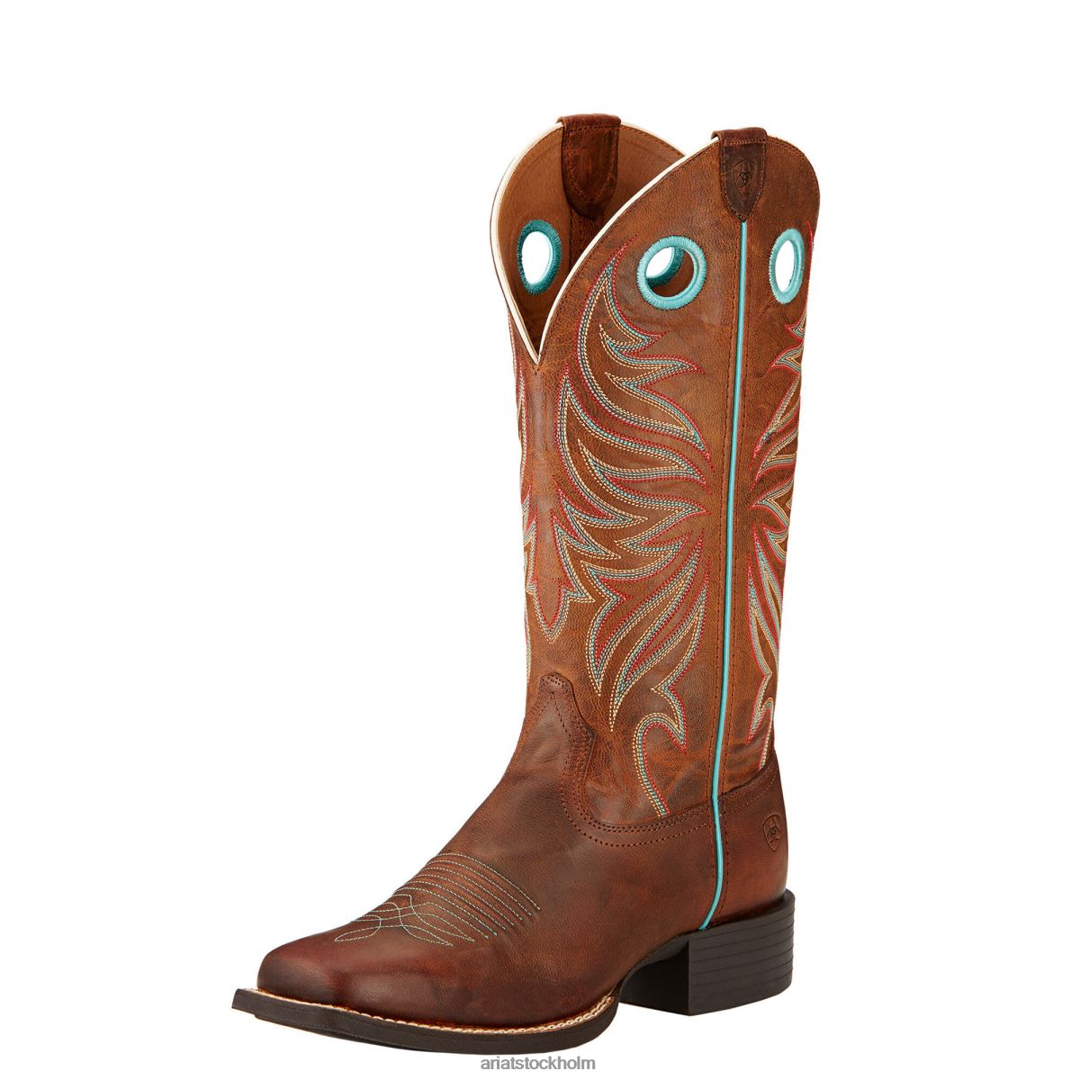 Skodon Ariat round up ryder western boot fräck brun kvinnor F04842190
