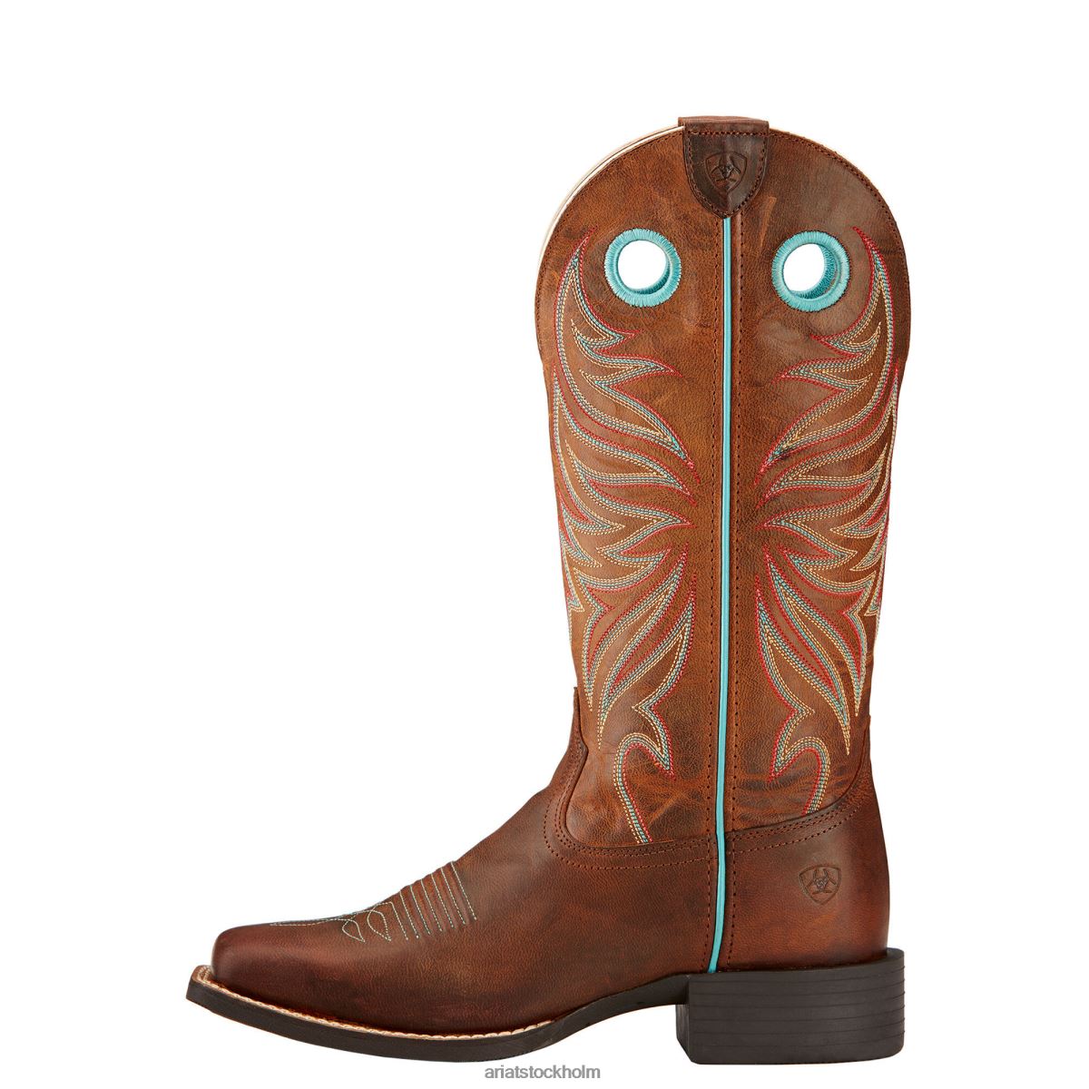 Skodon Ariat round up ryder western boot fräck brun kvinnor F04842190