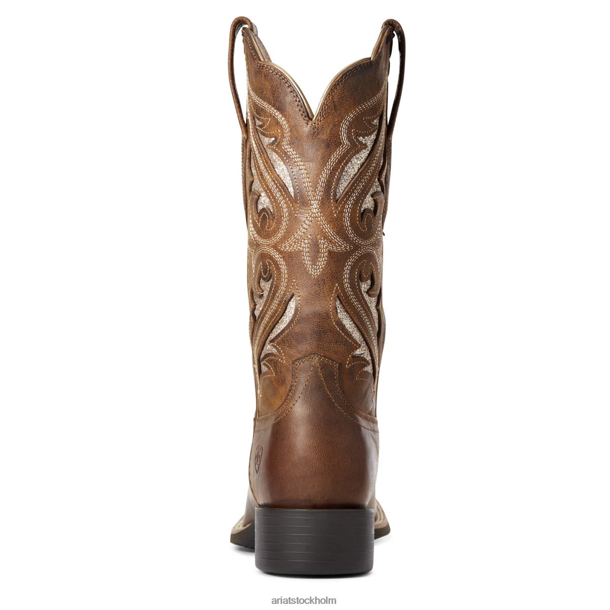Skodon Ariat runda upp bliss western boot fräck brun kvinnor F04842092