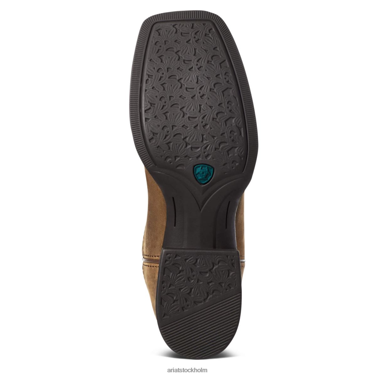 Skodon Ariat runda upp bred fyrkantig tå vattentät westernstövel bedrövad brun kvinnor F04842146