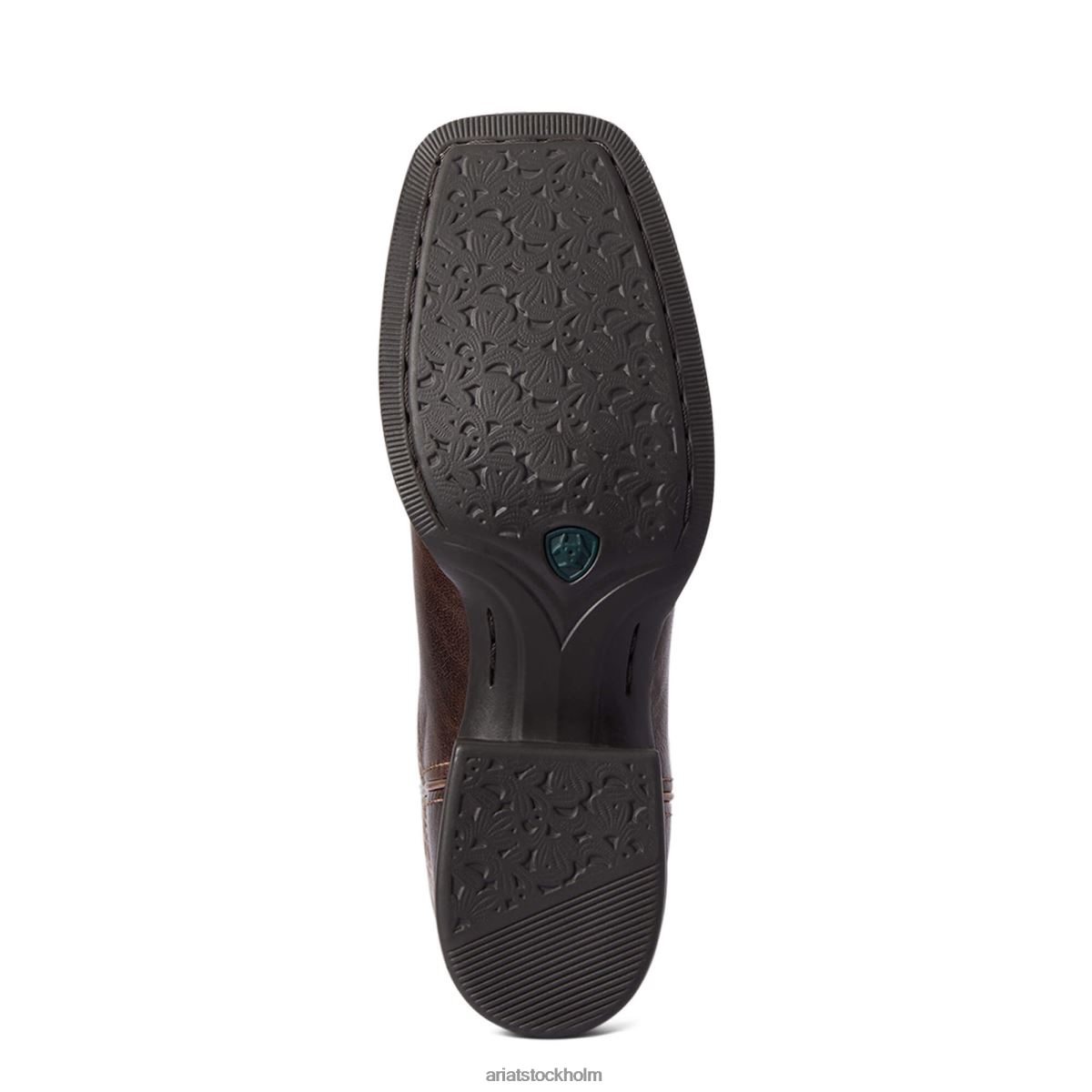 Skodon Ariat runda upp bred fyrkantig tå westernstövel arizona brun kvinnor F04842070