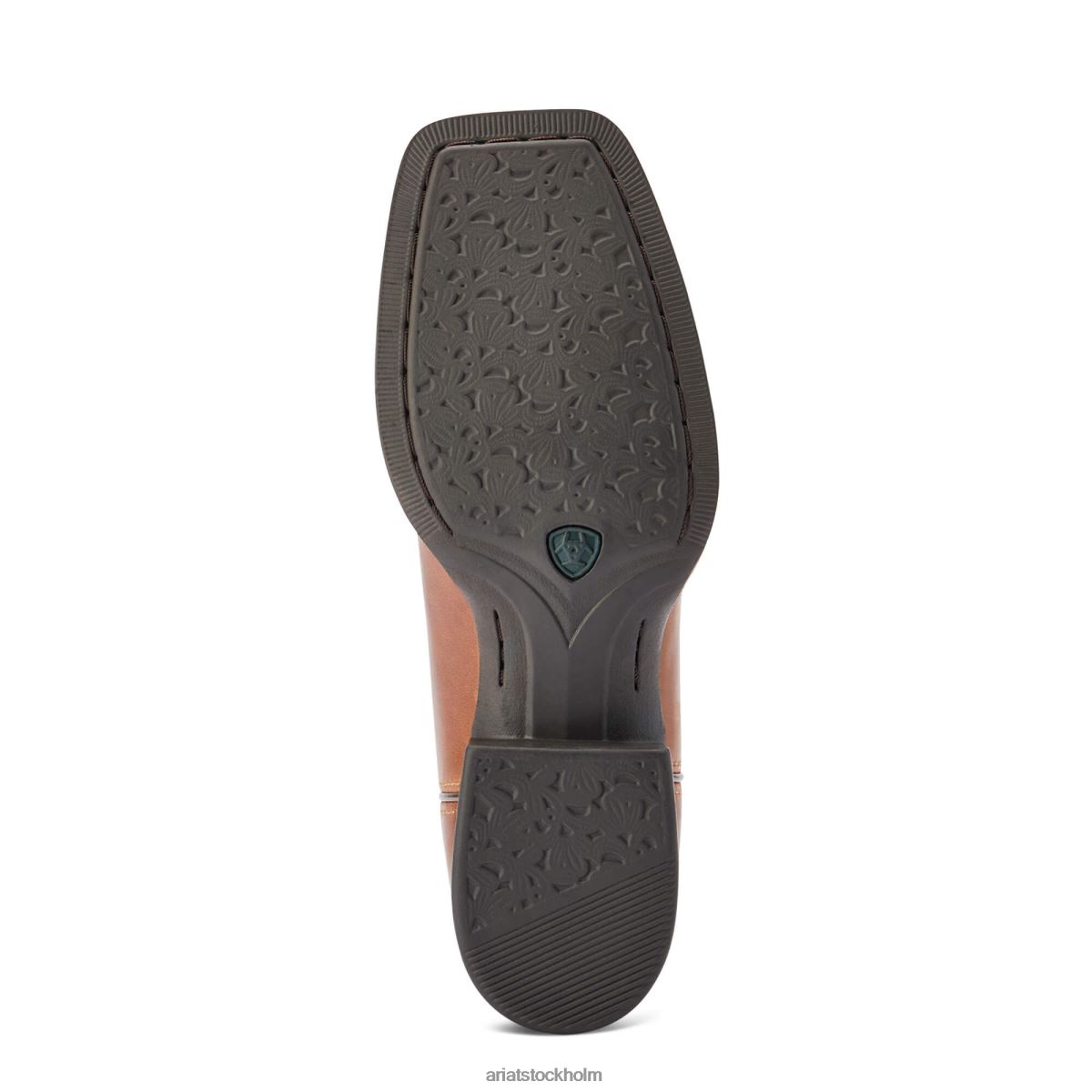 Skodon Ariat runda upp bred fyrkantig tå westernstövel beduino brun kvinnor F04842110